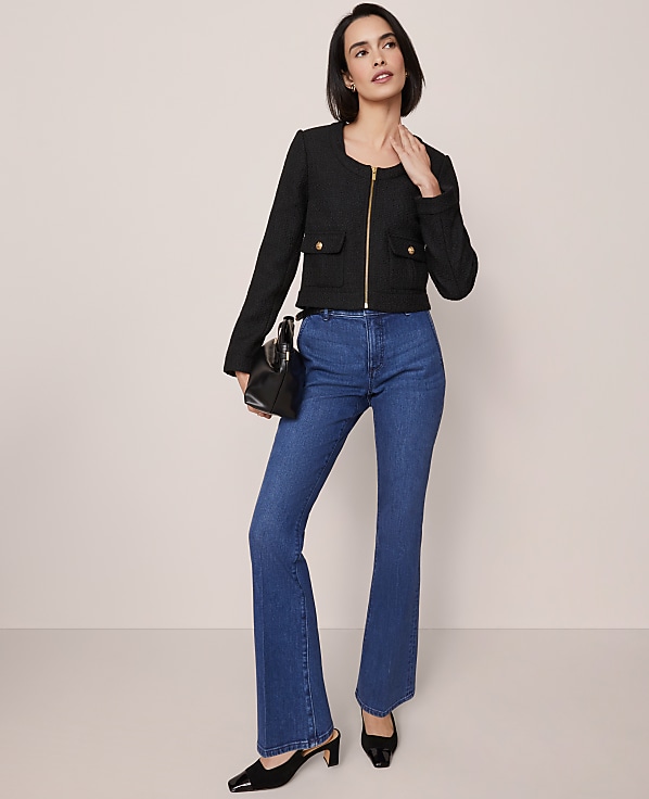 Petite Tweed Cropped Jacket