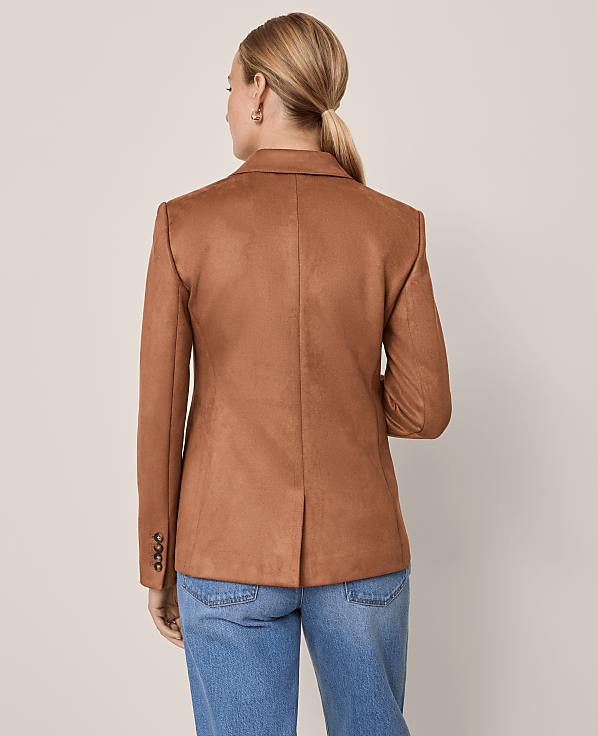 The Hutton Blazer in Faux Suede