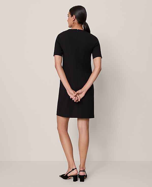Button Pocket Shift Dress