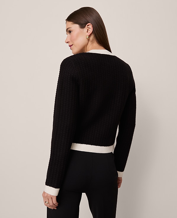 Petite Textured Sweater Jacket