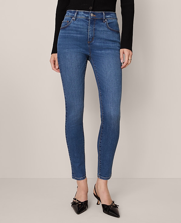 Mid Rise Skinny Jeans in Classic Wash &mdash;&nbsp;Curvy Fit