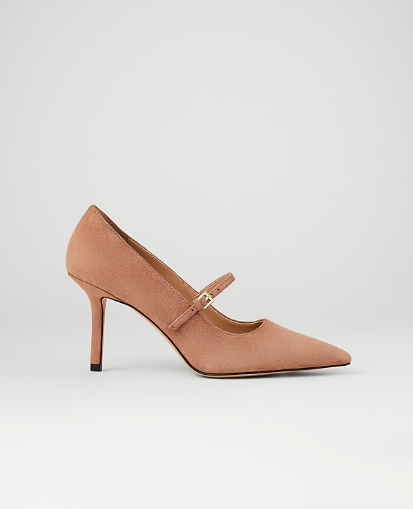 Suede Mary Jane Pump