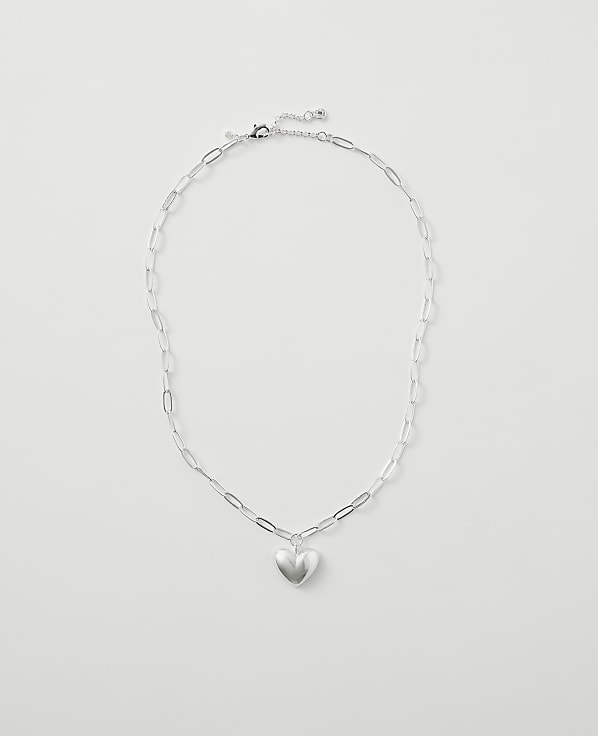 Metal Heart Pendant Necklace