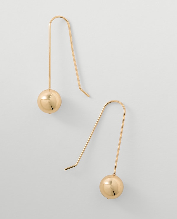 Metal Ball Drop Earrings