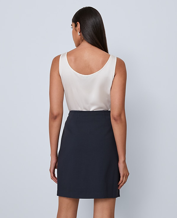 Petite Pocket Skirt in Ponte