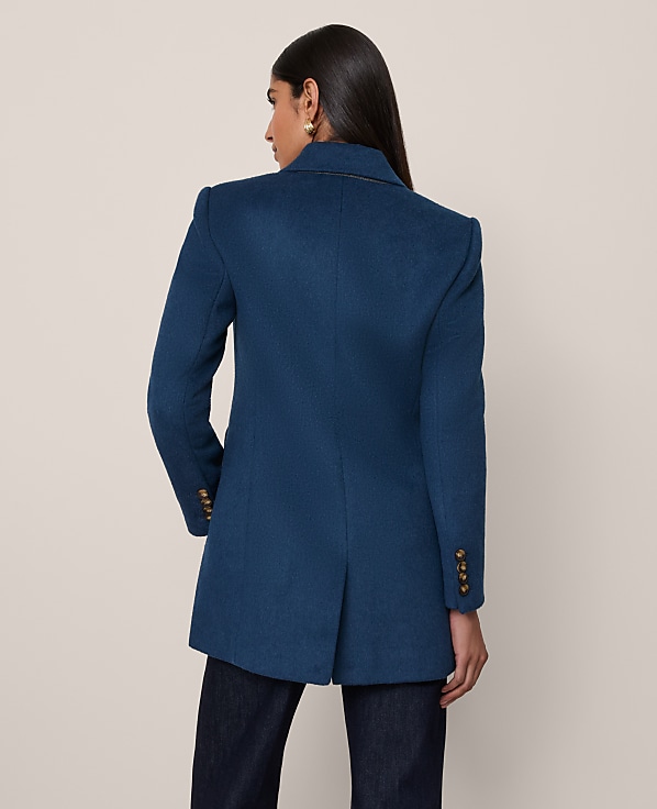 Fitted Long Double Breasted Coat