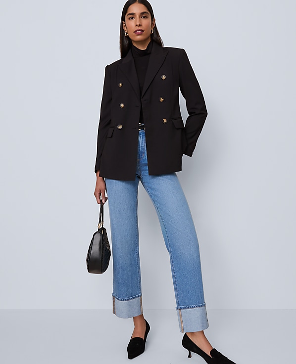 The Fitted Long Double Breasted Blazer