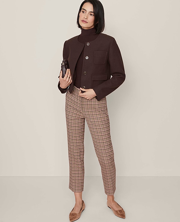 Mock Neck Elbow Sleeve Top
