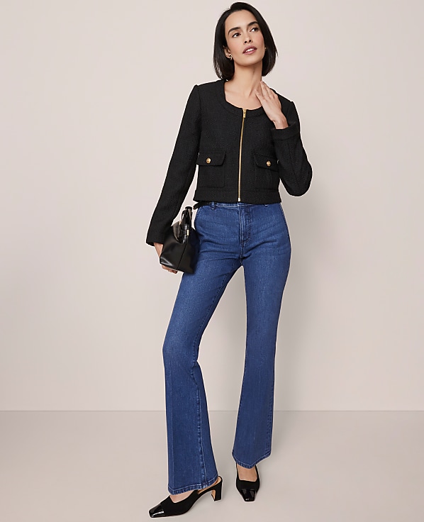 Petite Mid Rise Boot Jean in Metropolitan Wash
