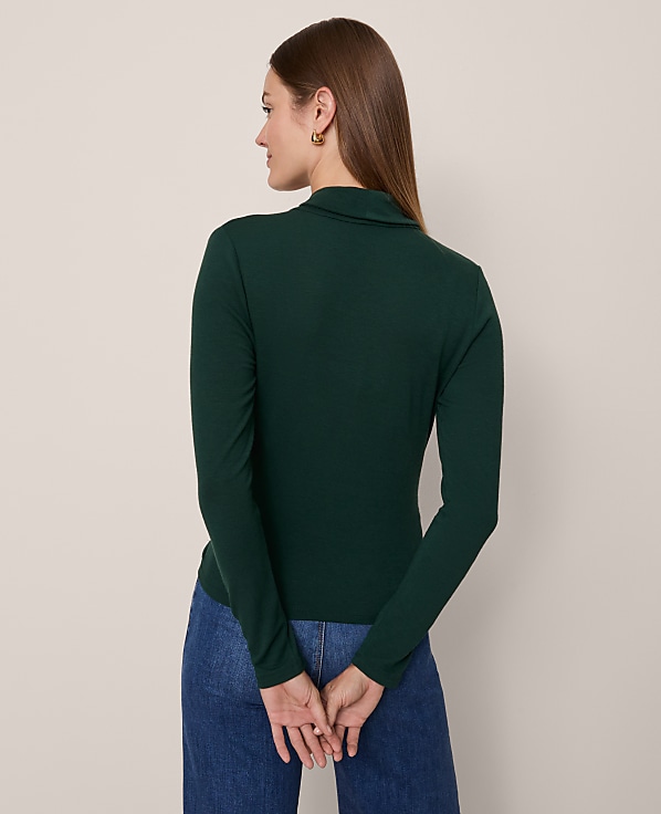 Shawl Collar Wrap Top