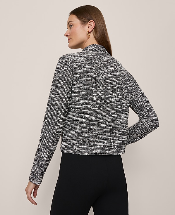 Petite Mock Neck Cardigan