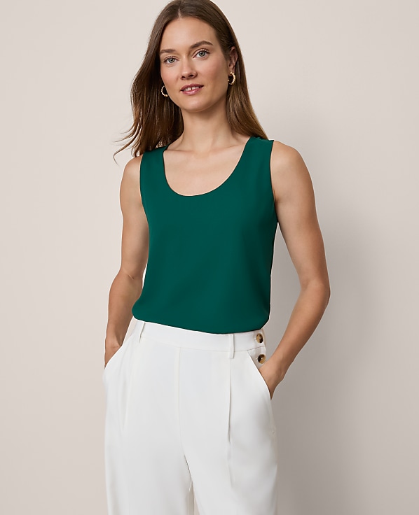 Mixed Media Tank Top
