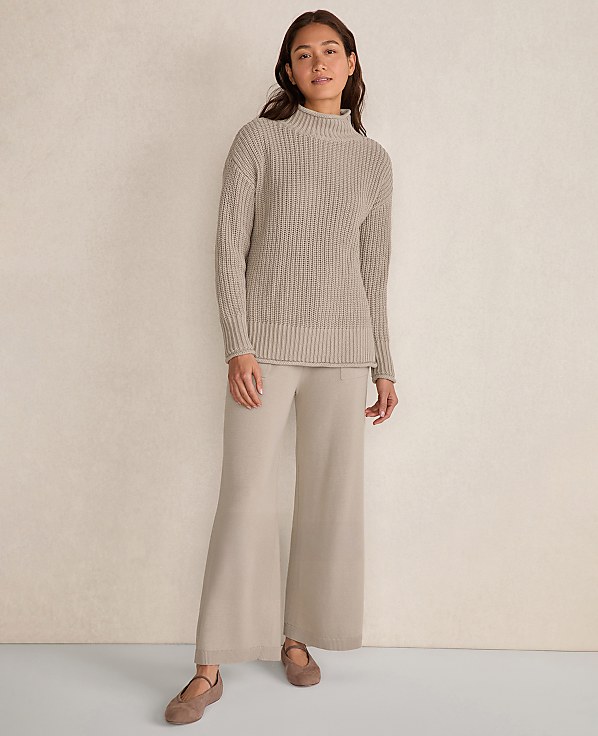 Haven Well Within Organic Cotton Roll Neck Sweater