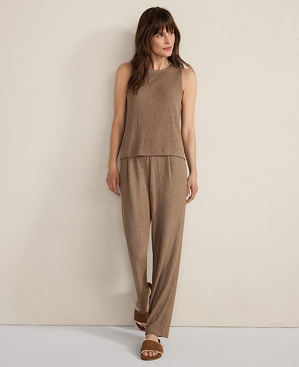 Haven Well Within Brushed Rib Knit Tapered Pants