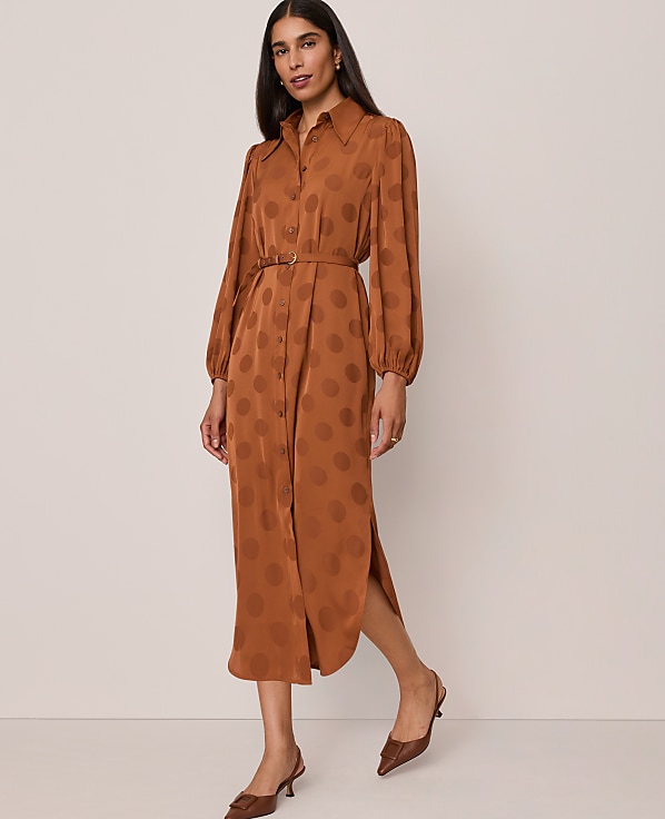Petite Belted Midi Shirtdress