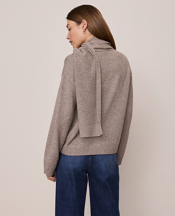 Petite Weekend Scarf Sweater