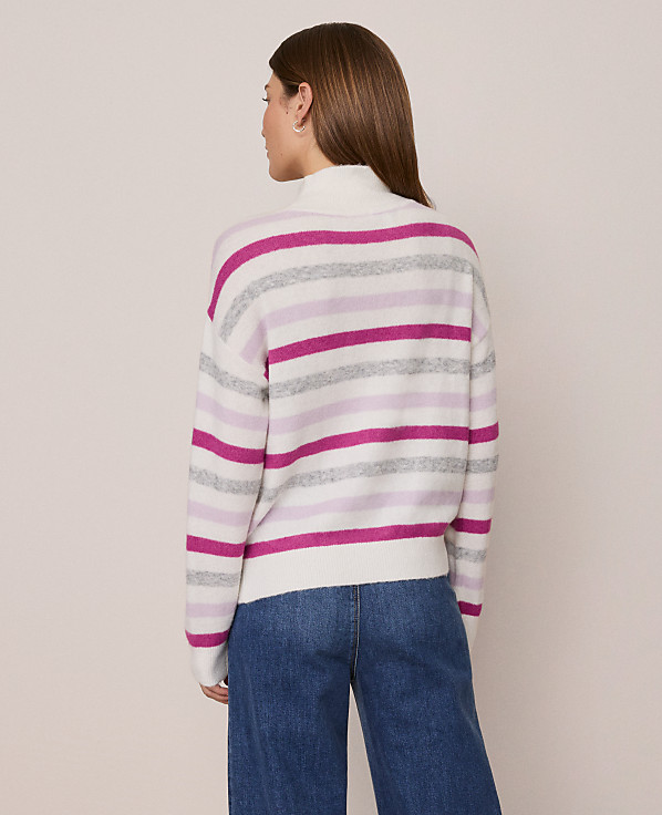 Weekend Striped Turtleneck Sweater