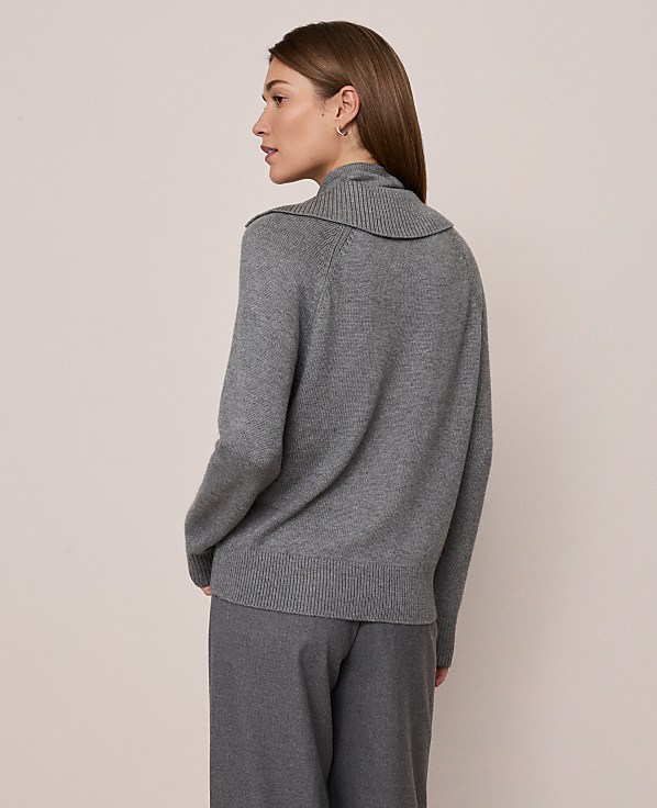 Weekend Layered Mock Neck Sweater