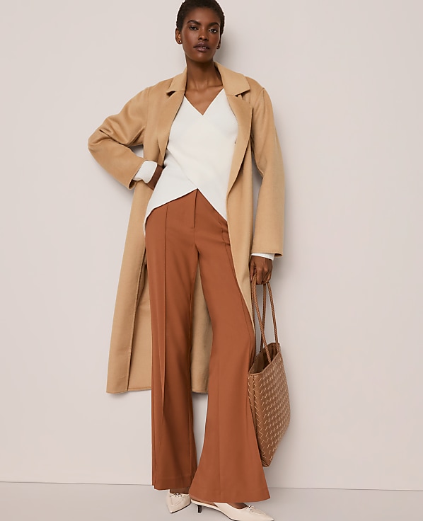 Ribbed Wrap Sweater