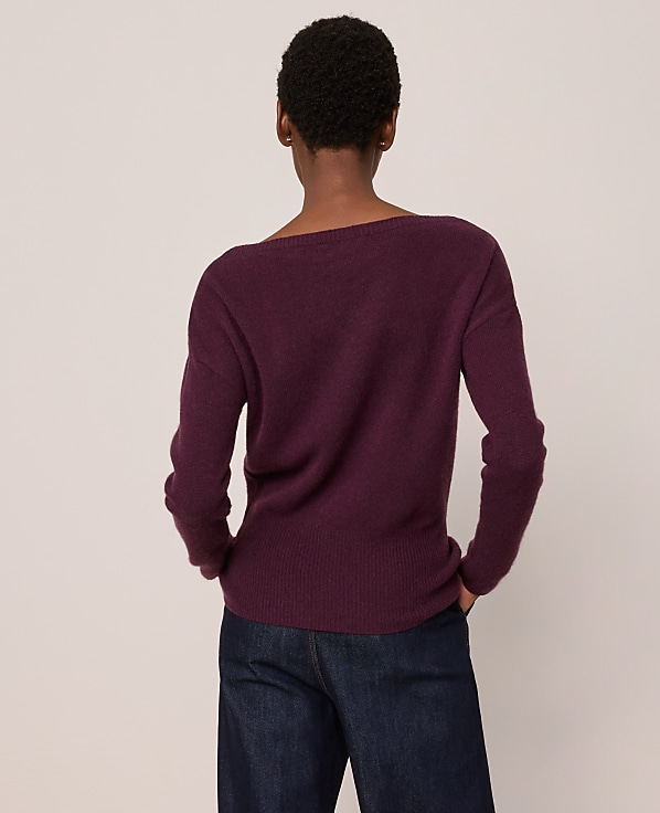 Petite Cashmere Boatneck Sweater