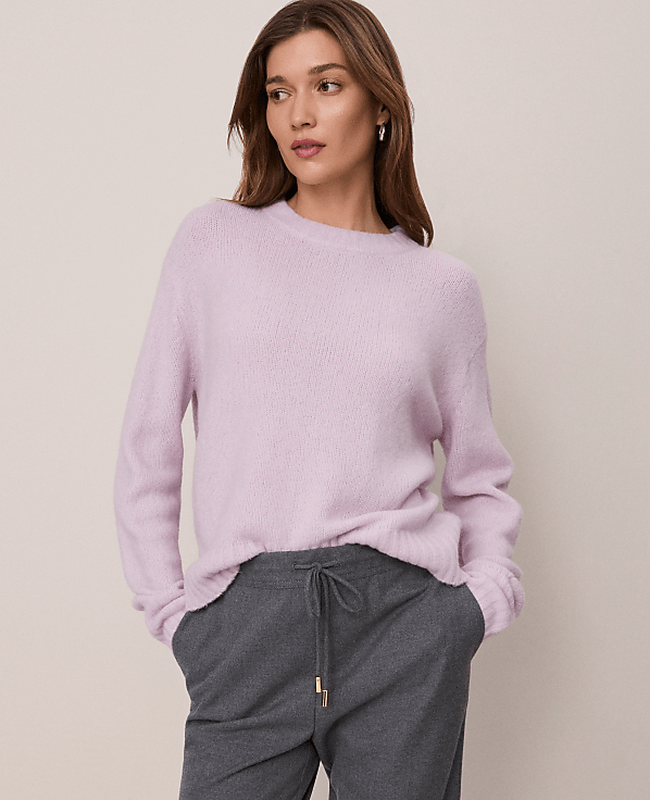 Petite Weekend Cozy Crew Neck Sweater