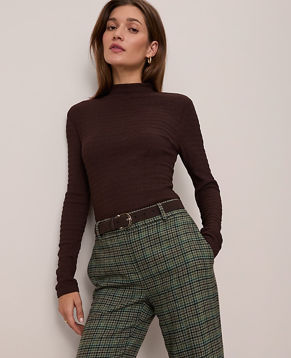 Knit Mock Neck Top
