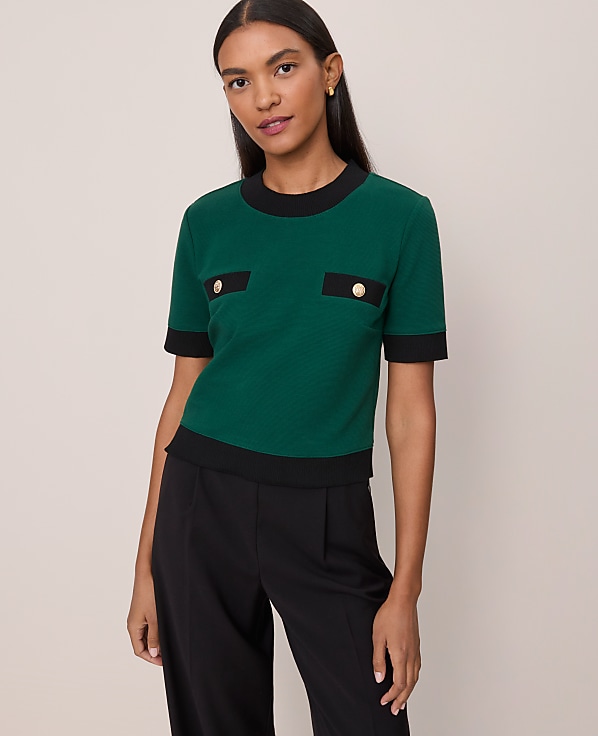Sweater Trim Top