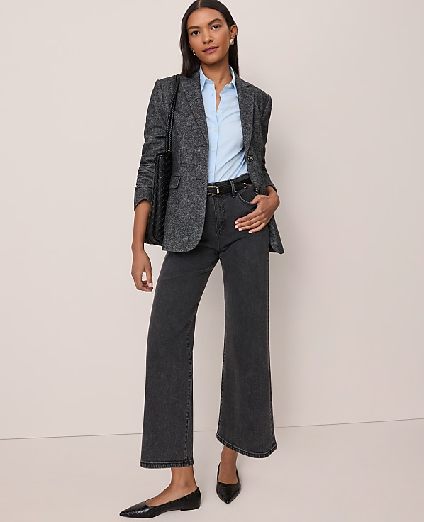 The Petite Wide-Leg Crop Jean