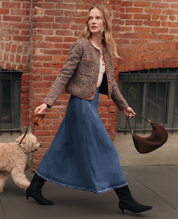 Weekend Collection Pull On Denim Skirt