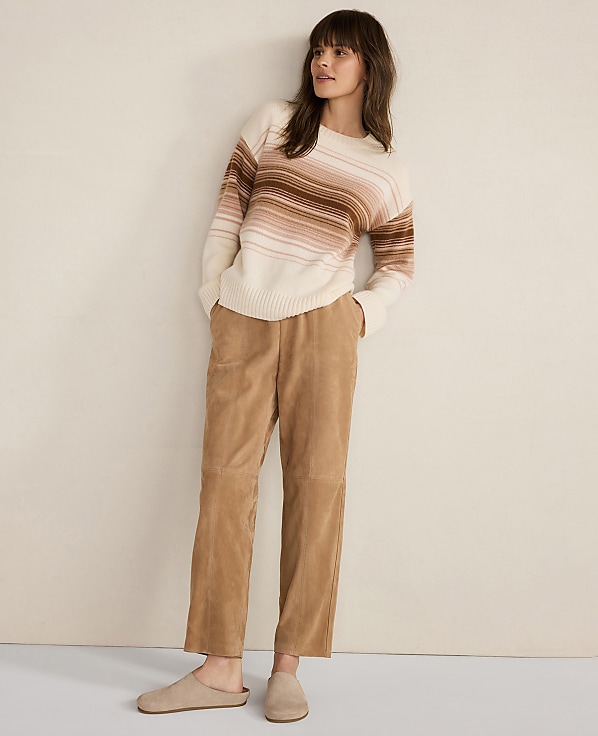 Haven Well Within Cashmere Ombr&eacute; Stripe Crewneck Sweater