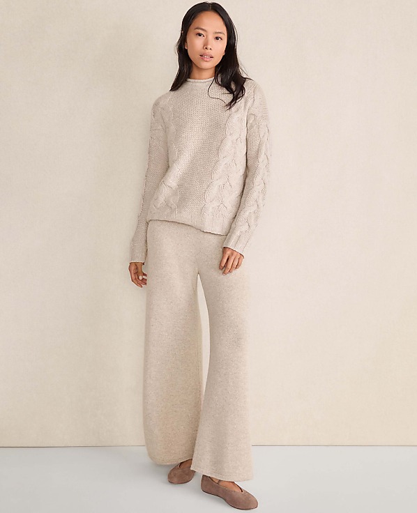 Haven Well Within Cashmere Cable Roll Neck Sweater
