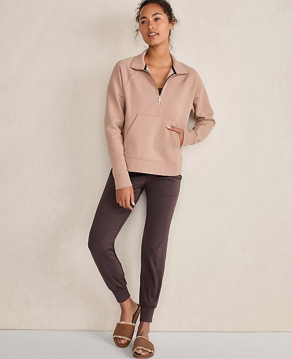 Haven Well Within Organic Cotton Blend Fleece Half Zip Pullover