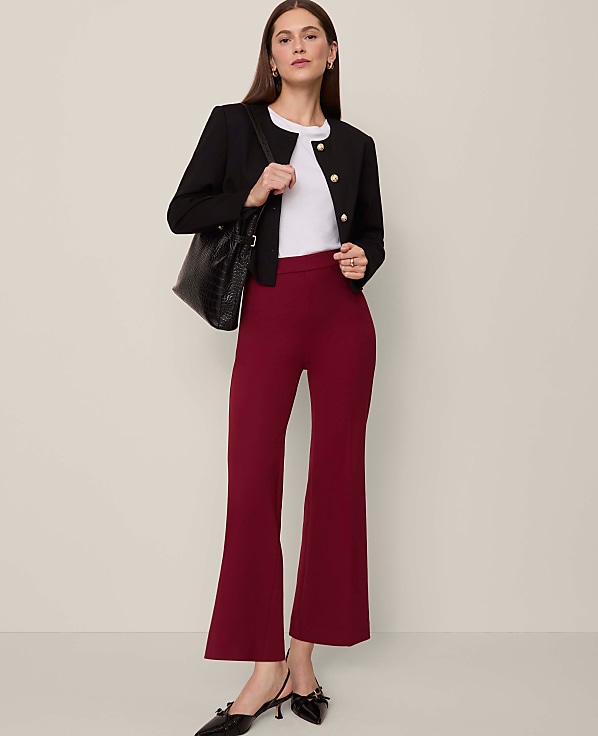 The Petite Crew Neck Jacket in Ponte