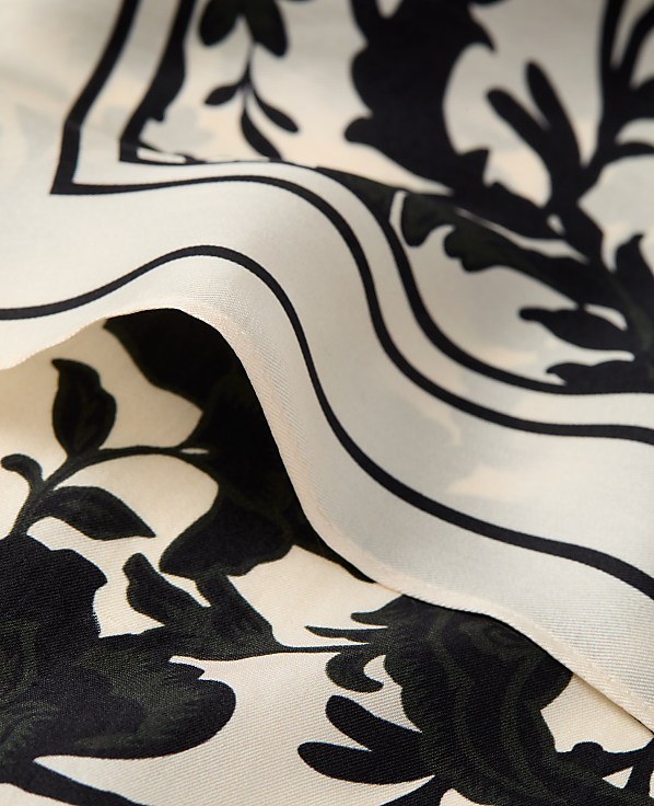 Floral Silk Scarf