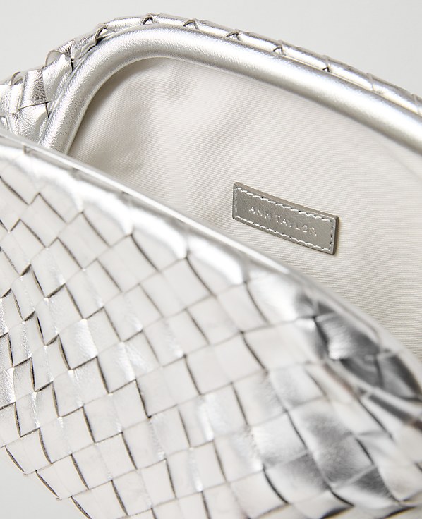 Woven Metallic Clutch