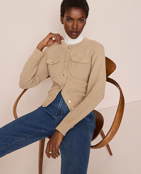 Boucl&eacute; Cardigan