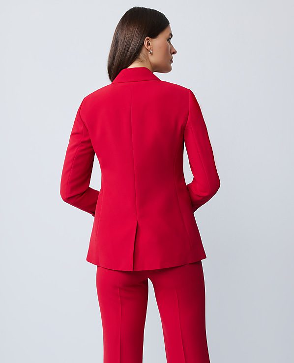 The Two Button Blazer in Fluid Crepe