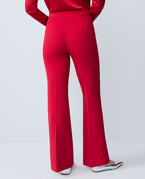 The Petite Flare Trouser in Fluid Crepe