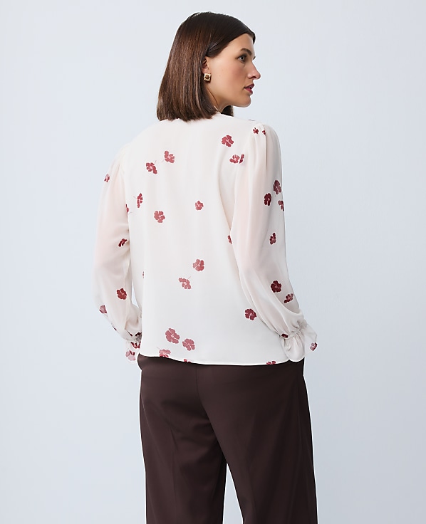 Floral Ruffle Shirt