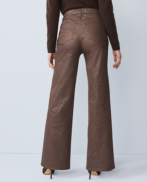 The Petite Shimmer Wide-Leg Jean