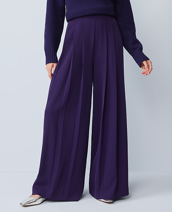 The Triple Pleat Palazzo Pant