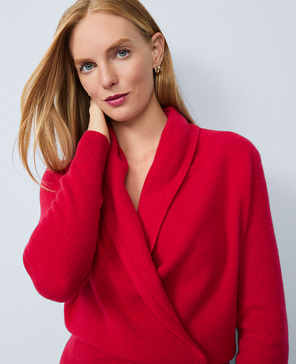 Cashmere Shawl Collar Sweater