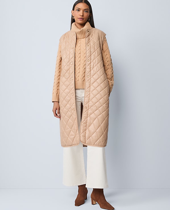 Weekend Quilted Long Puffer Vest
