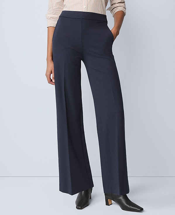 Weekend Easy Perfect Wide-Leg Pant in Ponte