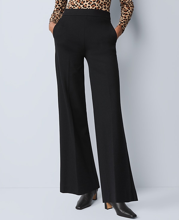 Weekend Easy Perfect Wide-Leg Pant in Ponte