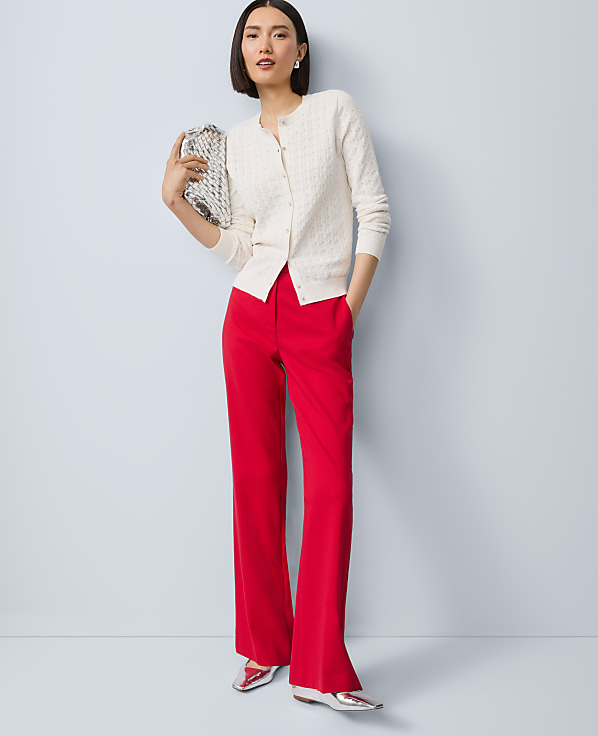 The Petite Slim Flare Trouser in Bi-Stretch