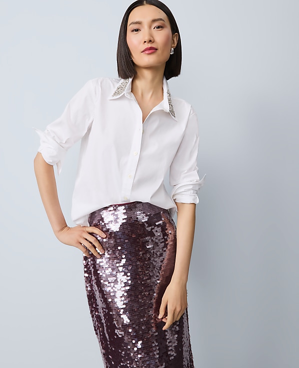 Embellished Relaxed Perfect Shirt