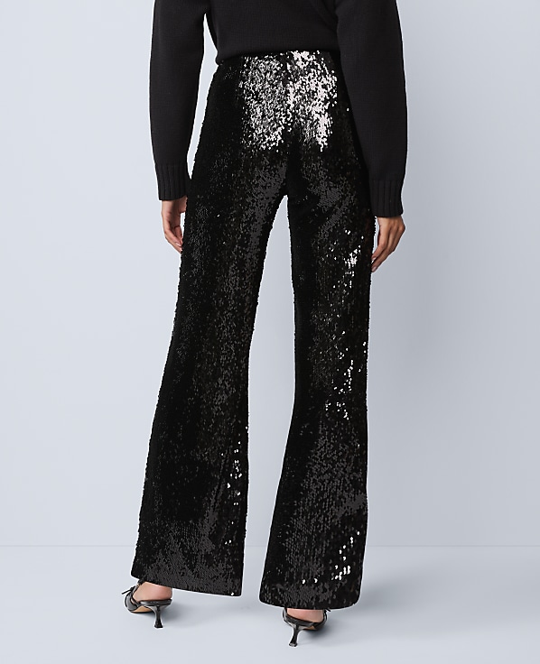 The Perfect Wide-Leg Pant in Sequin