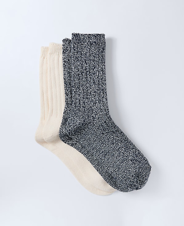 Cozy Marled Crew Sock Set