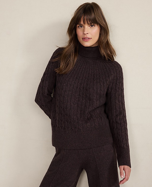Haven Well Within Organic Cotton Blend Gradient Cable Sweater